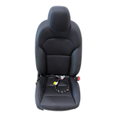 TESLA MODEL 3  FIRST ROW SEAT ASSEMBLY- LEFT HAND DRIVE- RIGHT HAND- BLACK- NO LUMBAR 7754324-01-B